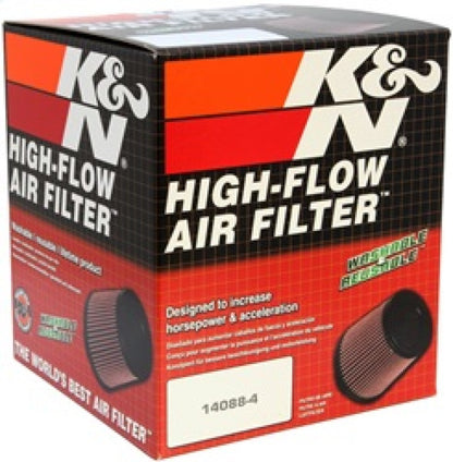 K&N Engineering K&N Filter Universal Rubber Filter 4in Flg 6 17/32in OD 8 21/32in H