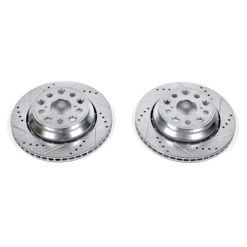 PowerStop Power Stop 07-17 Lexus LS460 Rear Evolution Drilled & Slotted Rotors - Pair