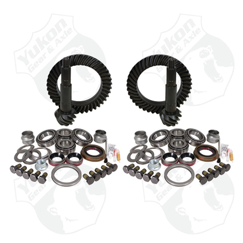 Yukon Gear & Axle Yukon Gear & Install Kit Package for Jeep TJ Rubicon 4.56 Ratio