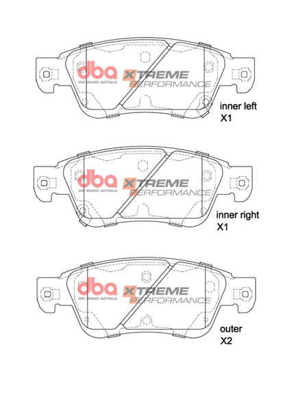 DBA 07-09 Infiniti G37 S XP Performance Front Brake Pads