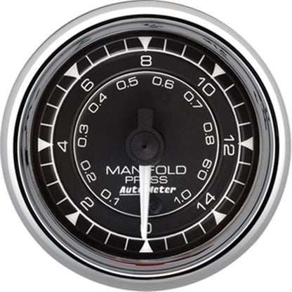 Autometer Chrono 2-1/16in 15PSI Digital Stepper Motor Manifold Pressure Gauge - Chrome