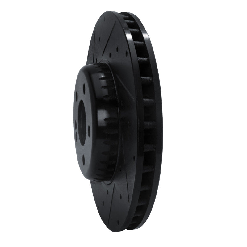 R1 Concepts R1 15-23 Mercedes-Benz C300 Sedan Front Left Drilled & Slotted Black Brake Rotor