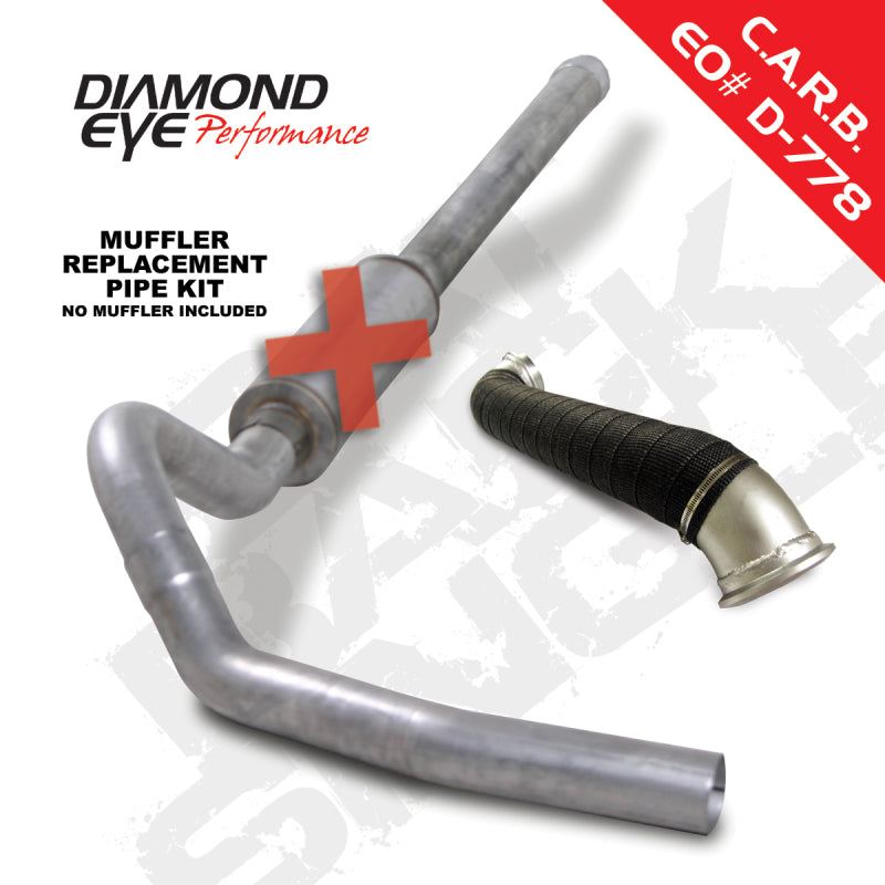 Diamond Eye Performance Diamond Eye KIT 4in Catback MRP Single w/ TDP AL 06-07 Chevy/GMC 6.6L Duramax 2500/3500