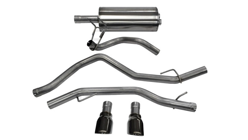 CORSA Performance Corsa 09-18 Dodge Ram 1500 4.7L/5.7L V8 Quad/Crew Cab/Short Bed Black Dual Rear Exit Cat-Back Exhaus