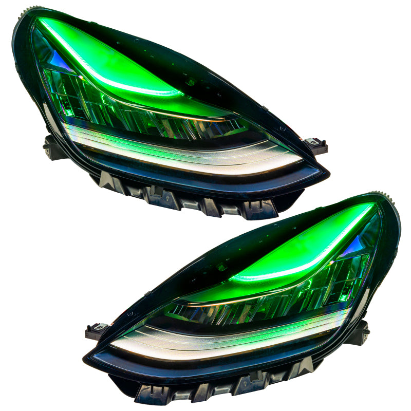 ORACLE Lighting Oracle 17-21 Tesla Model 3 Headlight DRL Upgrade Kit - ColorSHIFT w/ BC1 Controller