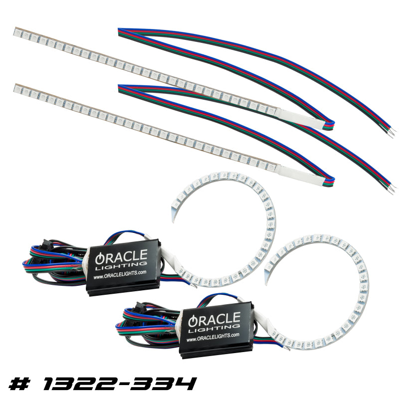 ORACLE Lighting Oracle 15-17 Ford Focus RS/ST DRL Upgrade w/ Halo Kit - ColorSHIFT w/o Controller