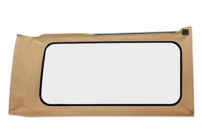 Bestop 18-26 Jeep Wrangler JL Oe JL Replacement Windows (Quarter Right Hand 2-Door Tan Twill Clear)