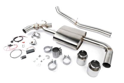 Dinan 17-24 Mini Cooper Clubman/Countryman S ALL4 (F54/F60) Valved Axleback Exhaust - Polished Tips