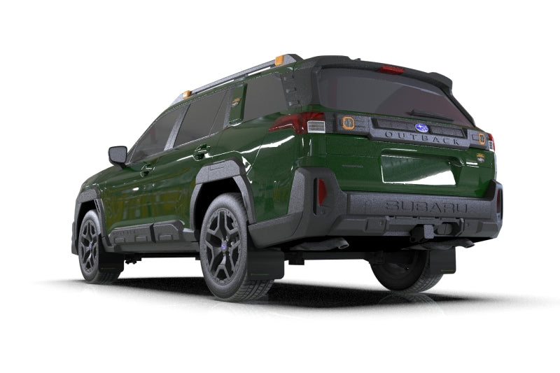 Rally Armor 2026 Subaru Outback Black UR Mud Flap w/Green Logo