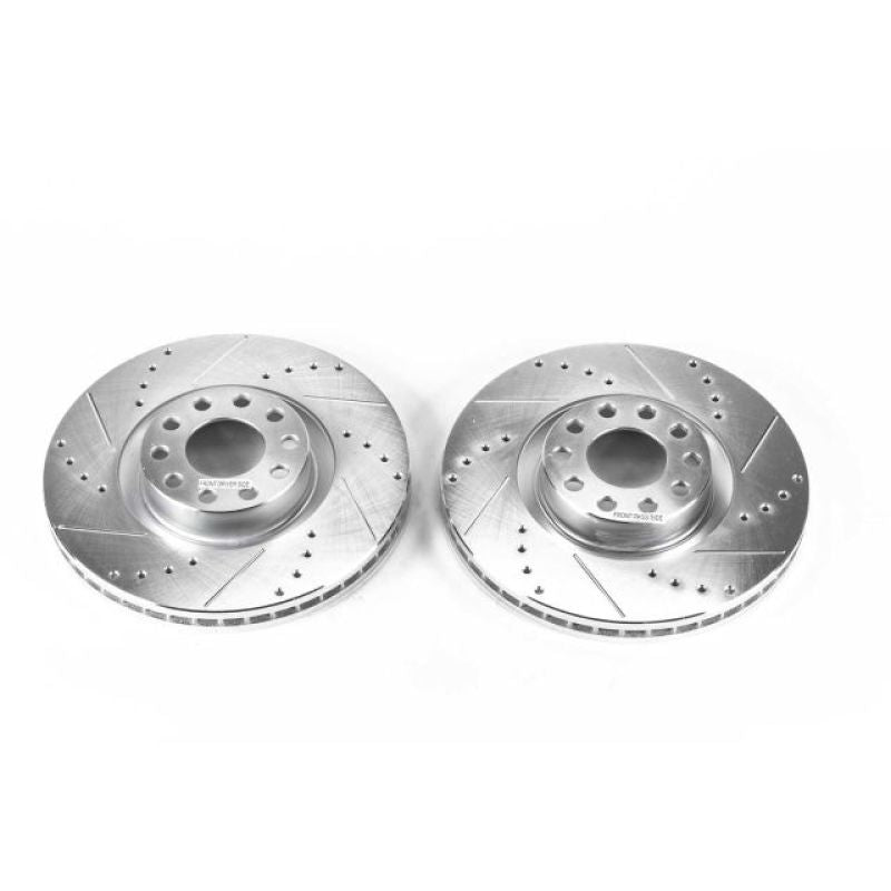 PowerStop Power Stop 00-04 Audi A6 Quattro Front Evolution Drilled & Slotted Rotors - Pair