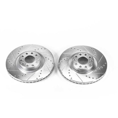 PowerStop Power Stop 00-04 Audi A6 Quattro Front Evolution Drilled & Slotted Rotors - Pair