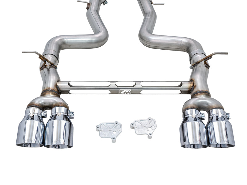 AWE Tuning BMW F8X M3/M4 Track Edition Cat-Back Exhaust - Chrome Silver Tips