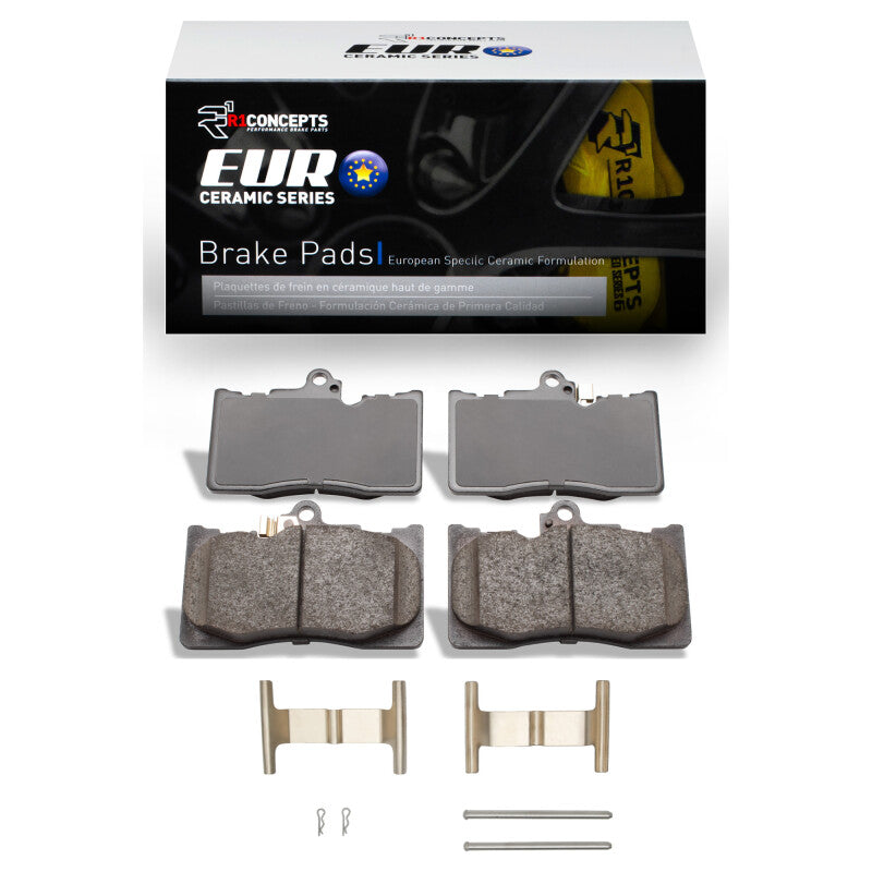 R1 Concepts R1 2006-2025 Lexus IS350 Front R1 Euro Ceramic Pads & Hardware Kit