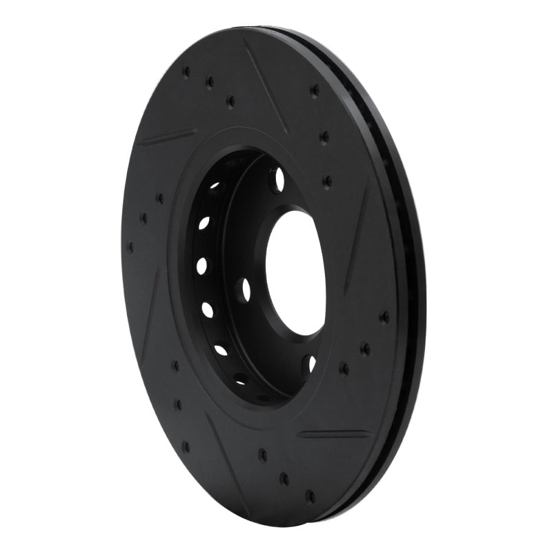 R1 Concepts R1 09-17 Volkswagen SAVEIRO (Mexico) Front Left Drilled & Slotted Black Brake Rotor