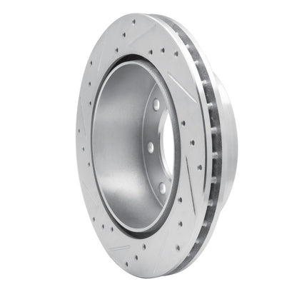 R1 Concepts R1 99-25 Chevrolet Express 3500 Rear Right Drilled & Slotted Silver Brake Rotor