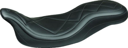 Mustang Motorcycle Mustang 08-21 Harley Electra Glide,Rd Glide,Rd King,Str Glide Super Tripper 1PC Seat Carbon - Blac