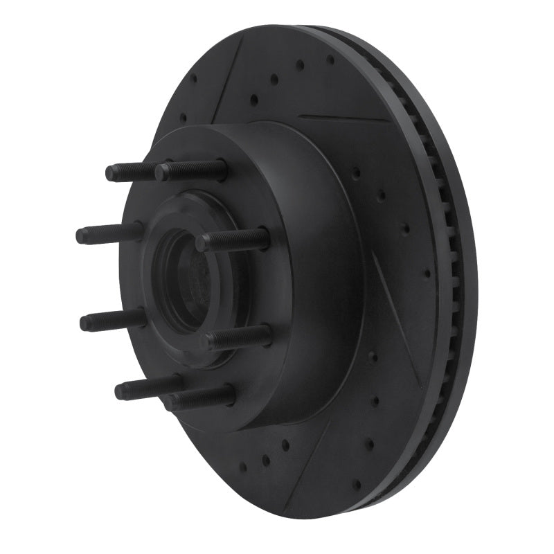 R1 Concepts R1 11-25 Ford F-250 2WD (Super Duty) Front Left Drilled & Slotted Black Brake Rotor