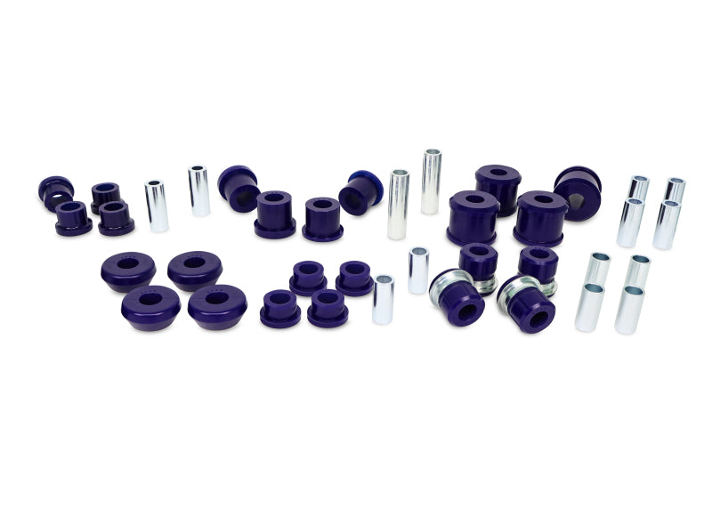 SuperPro 90-97 Mitsubishi Montero LS Control Arm & Trailing Arm Bushing Kit - (60mm Trailing Arm)