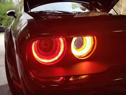 ORACLE Lighting Oracle 15-23 Dodge Challenger LED Headlight Halo Kit - Red