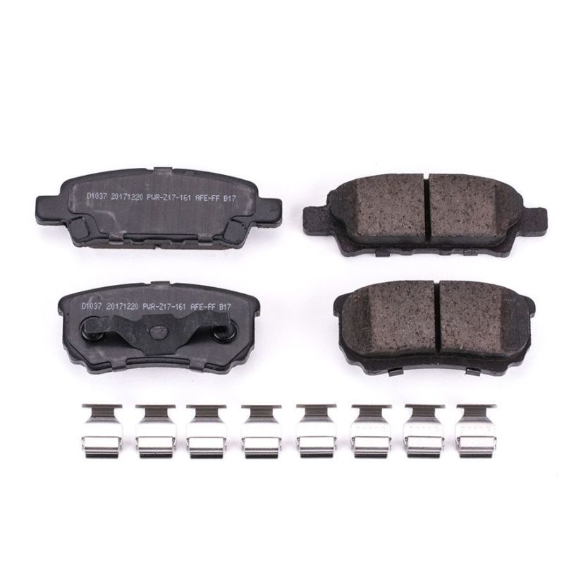PowerStop Power Stop 11-14 Chrysler 200 Rear Z17 Evolution Ceramic Brake Pads w/Hardware