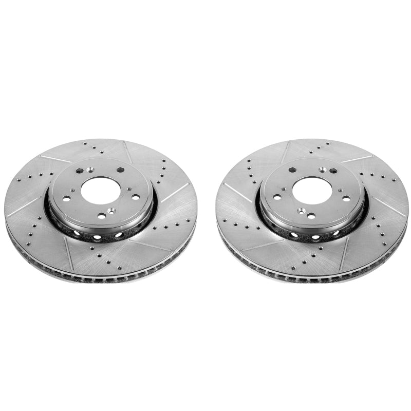 PowerStop Power Stop 2016 Acura ILX Front Evolution Drilled & Slotted Rotors - Pair