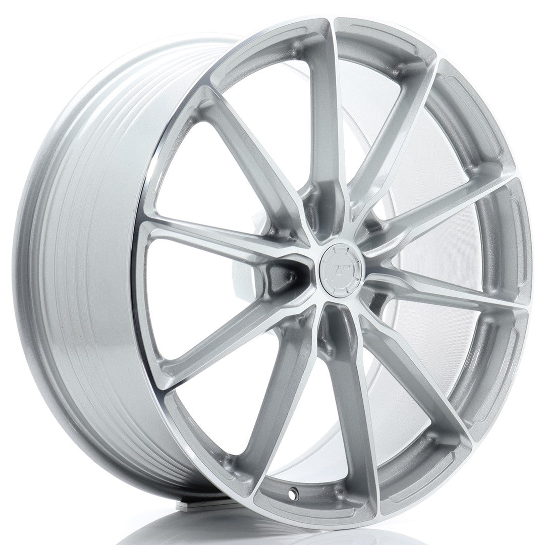 JR Wheels JR372110F15X1074SM JR Wheels JR37 21x10 ET10-64 5H BLANK Silver Machined Face