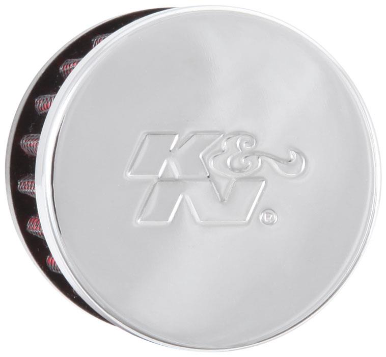 K&N Engineering K&N Clamp On Rubber Base Crankcase Vent Filter 0.5in Flange ID 2in OD 1.5in Height