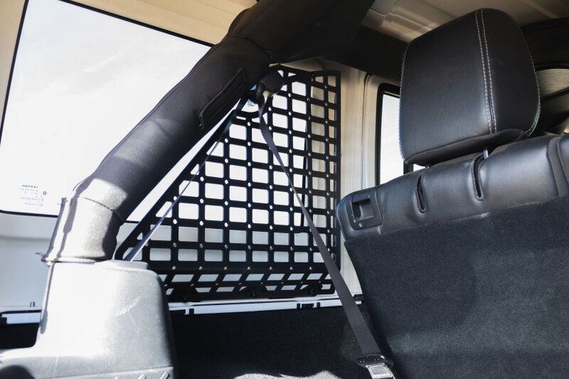 DV8 Offroad 07-18 Jeep Wrangler JK 4-Door Pocketed Rear Window Molle Panels