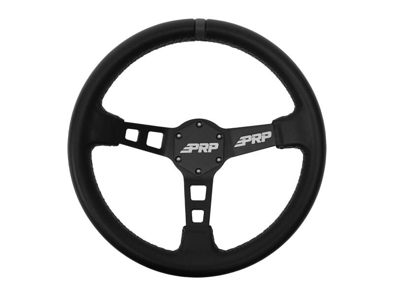 PRP Seats PRP Deep Dish Leather Steering Wheel - Black
