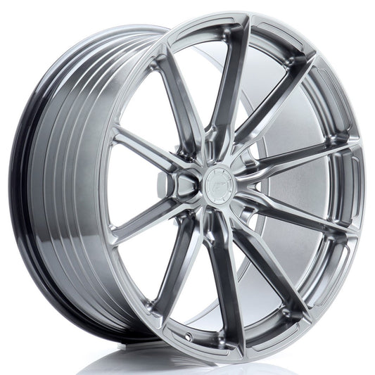 JR Wheels JR372110F25X1074HB JR Wheels JR37 21x10 ET10-41 5H BLANK Hyper Black