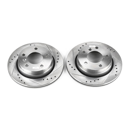 PowerStop Power Stop 2000 BMW 323Ci Rear Evolution Drilled & Slotted Rotors - Pair