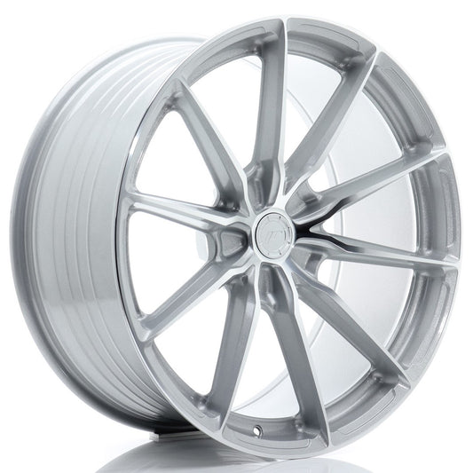 JR Wheels JR372111F25X1174SM JR Wheels JR37 21x11 ET11-55 5H BLANK Silver Machined Face