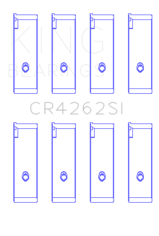 King Engine Bearings Suzuki J18K/J20A (Size +1.0mm) Connecting Rod Bearing Set