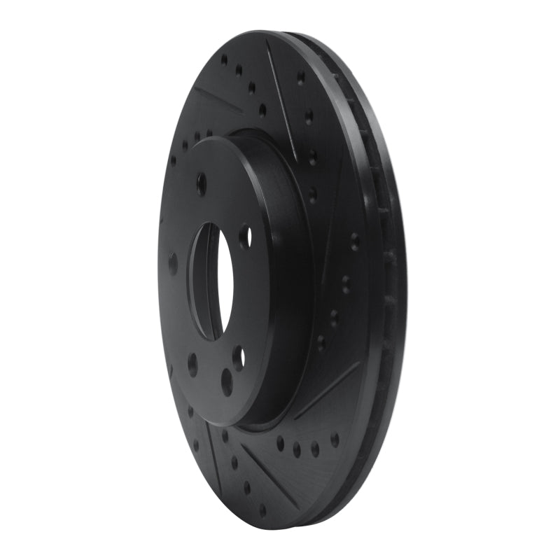 R1 Concepts R1 94-97 Mercedes-Benz C280 Front Right Drilled & Slotted Black Brake Rotor