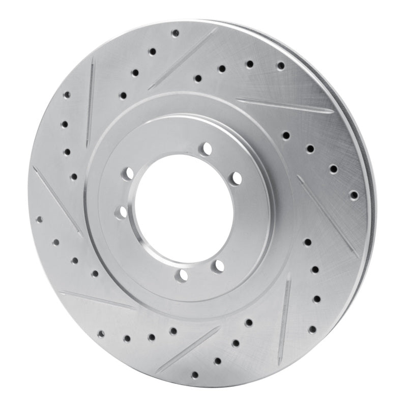 R1 Concepts R1 96-06 Hummer H1 Front Left Rear Left Drilled & Slotted Silver Brake Rotor