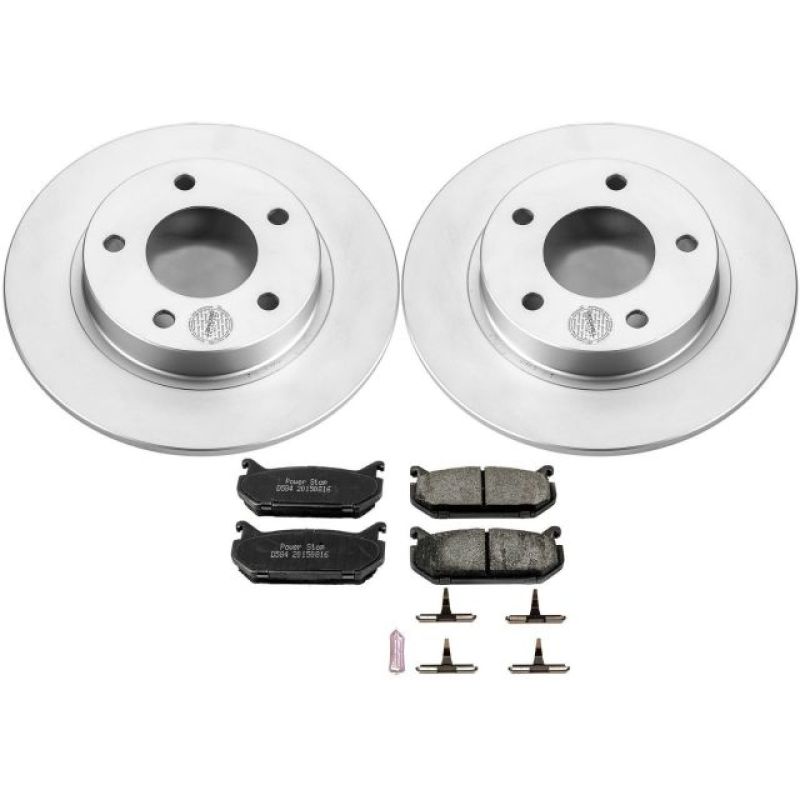 PowerStop Power Stop 93-97 Ford Probe Rear Z17 Evolution Geomet Coated Brake Kit