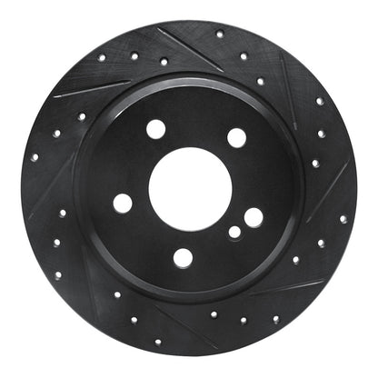 R1 Concepts R1 03-16 Mercedes-Benz E280 (Canada) Rear Right Drilled & Slotted Black Brake Rotor