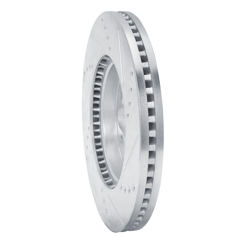 R1 Concepts R1 2006-2019 Toyota HiAce (Mexico) Front Left Drilled & Slotted Silver Brake Rotor