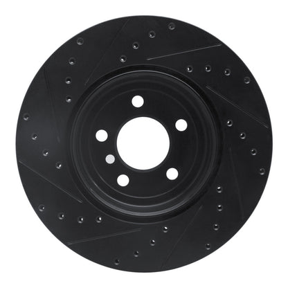 R1 Concepts R1 13-21 BMW 428I xDrive Coupe & Convertible Rear Right Drilled & Slotted Black Brake Rotor