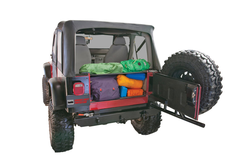 Tuffy Products Tuffy Yj Tailgate Security Enclosure- 01Blk 8795 Yj Wg