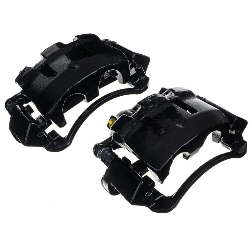 PowerStop Power Stop 00-05 Ford Excursion Front Black Caliper - Pair w/Bracket