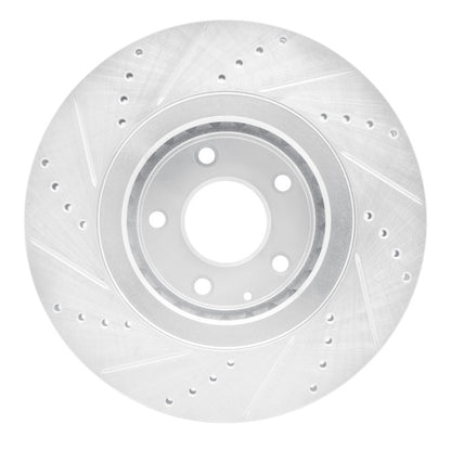 R1 Concepts R1 16-25 Mazda 6 Front Right Drilled & Slotted Silver Brake Rotor