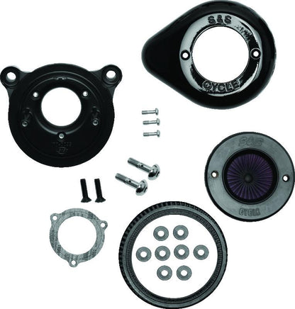 S&S Cycle 01-17 BT Stealth Air Stinger Kit w/ Gloss Black Teardrop