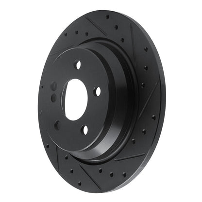 R1 Concepts R1 07-13 Mercedes-Benz S550 Rear Right Drilled & Slotted Black Brake Rotor