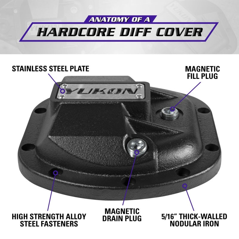 Yukon Gear & Axle Yukon Gear Hardcore Diff Cover for Dana 30/Super 30