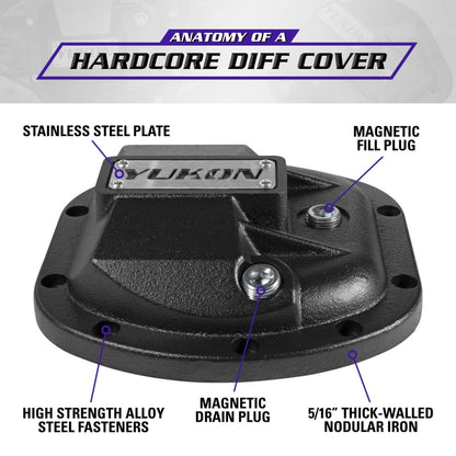 Yukon Gear & Axle Yukon Gear Hardcore Diff Cover for Dana 30/Super 30
