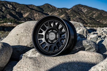 ICON Anza 17x8.5 6x5.5 25mm Offset 5.75in BS 95.1mm Hub Bore Satin Black Wheel