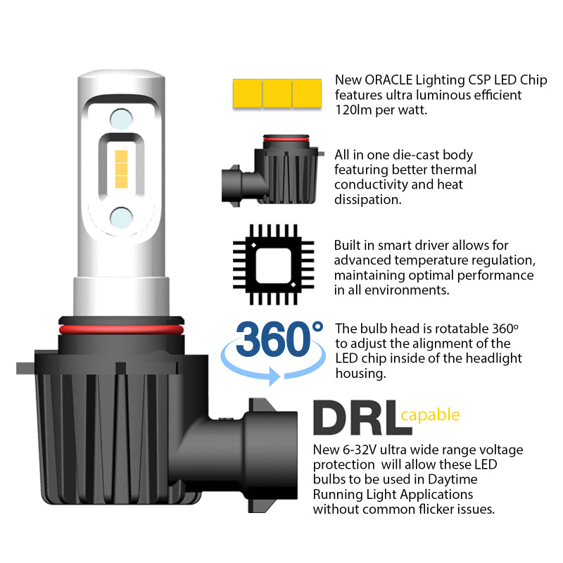 ORACLE Lighting Oracle H1 - VSeries LED Headlight Bulb Conversion Kit - 6000K