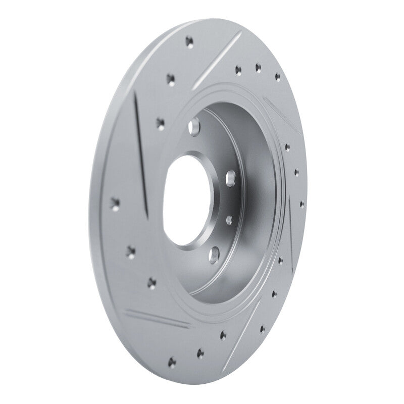 R1 Concepts R1 20-25 Buick Encore GX Rear Right Drilled & Slotted Silver Brake Rotor