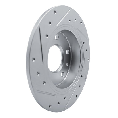 R1 Concepts R1 20-25 Buick Encore GX Rear Right Drilled & Slotted Silver Brake Rotor